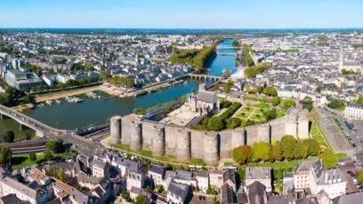 Ville d'Angers vu de haut