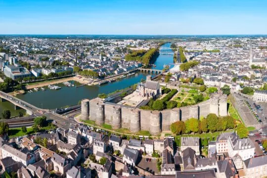 Ville d'Angers vu de haut