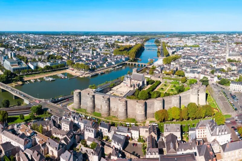 Ville d'Angers vu de haut