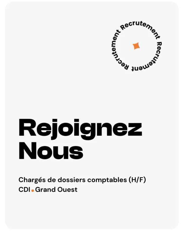 Rejoignez-nous ✨Nous recrutons plusieurs chargés de dossiers comptables à #Angers, #Rezé, #Rennes, #Nantes et #Flers.En rejoignant l'aventure, vous intégrez des équipes où la convivialité, l'esprit collectif et la bienveillance font partie de notre quotidien. ☀️Consultez nos offres d'emploi via le lien en bio.#WeAreTGS #IciÇaRecrute #Comptabilité #LeCollectifTGS